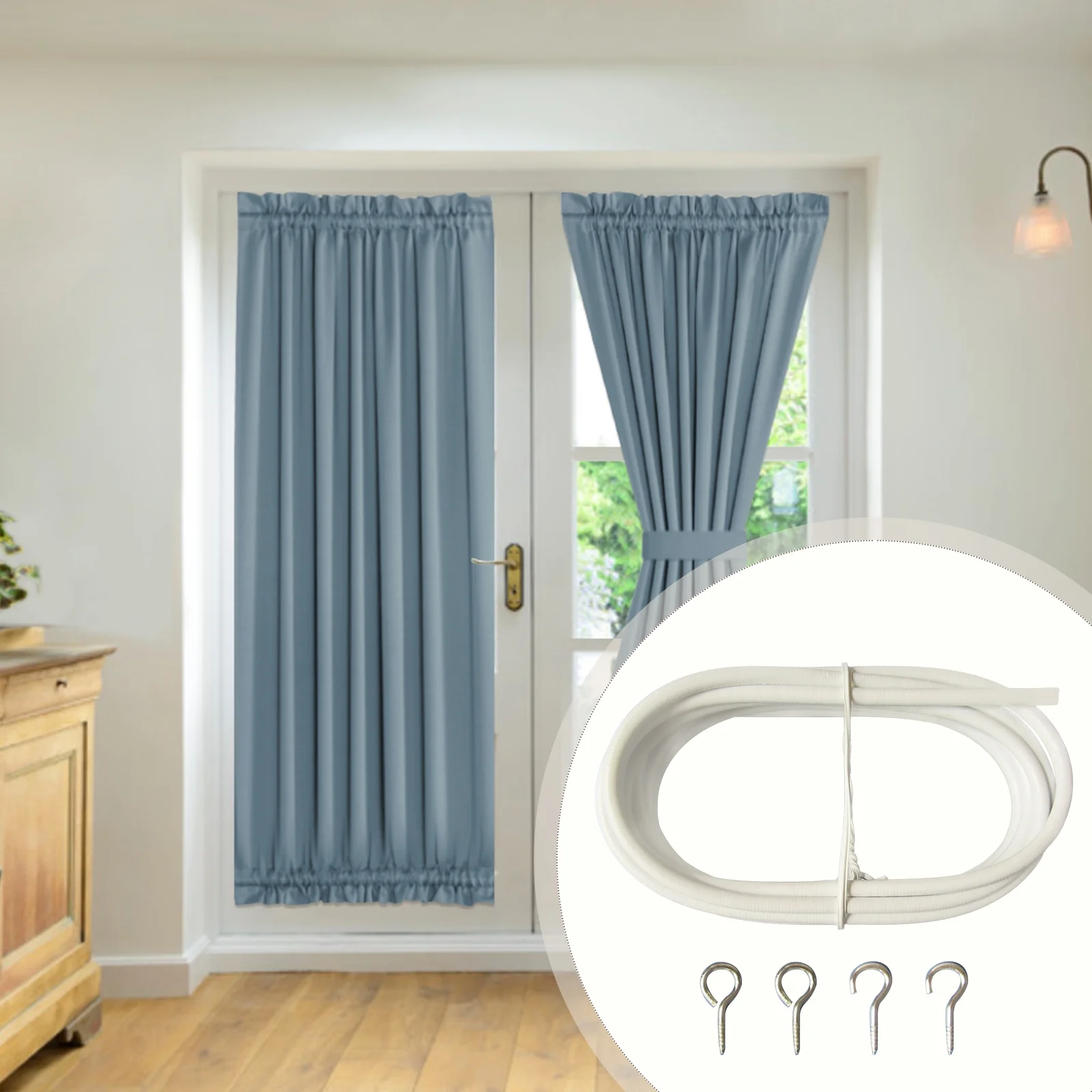 میله پرده سیمی