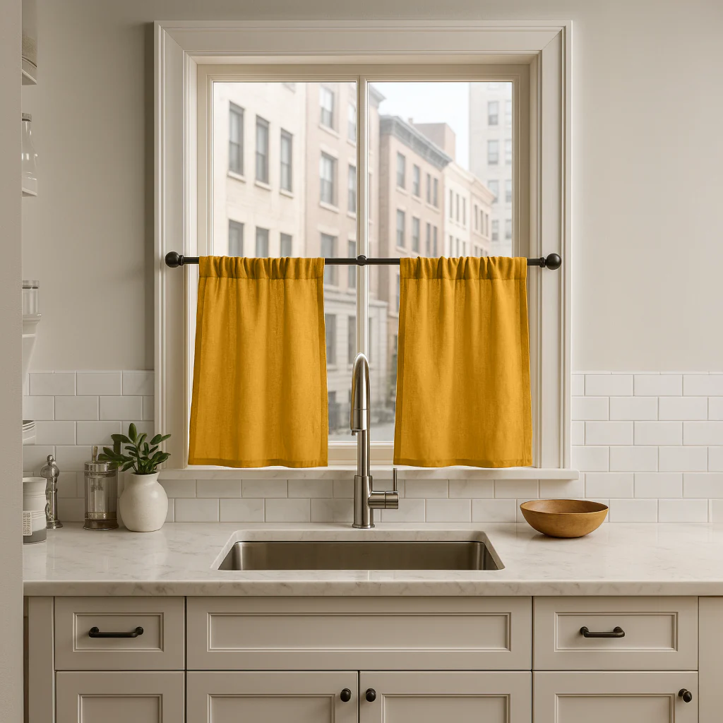 پرده کوتاه آشپزخانه (کافه کرتین)