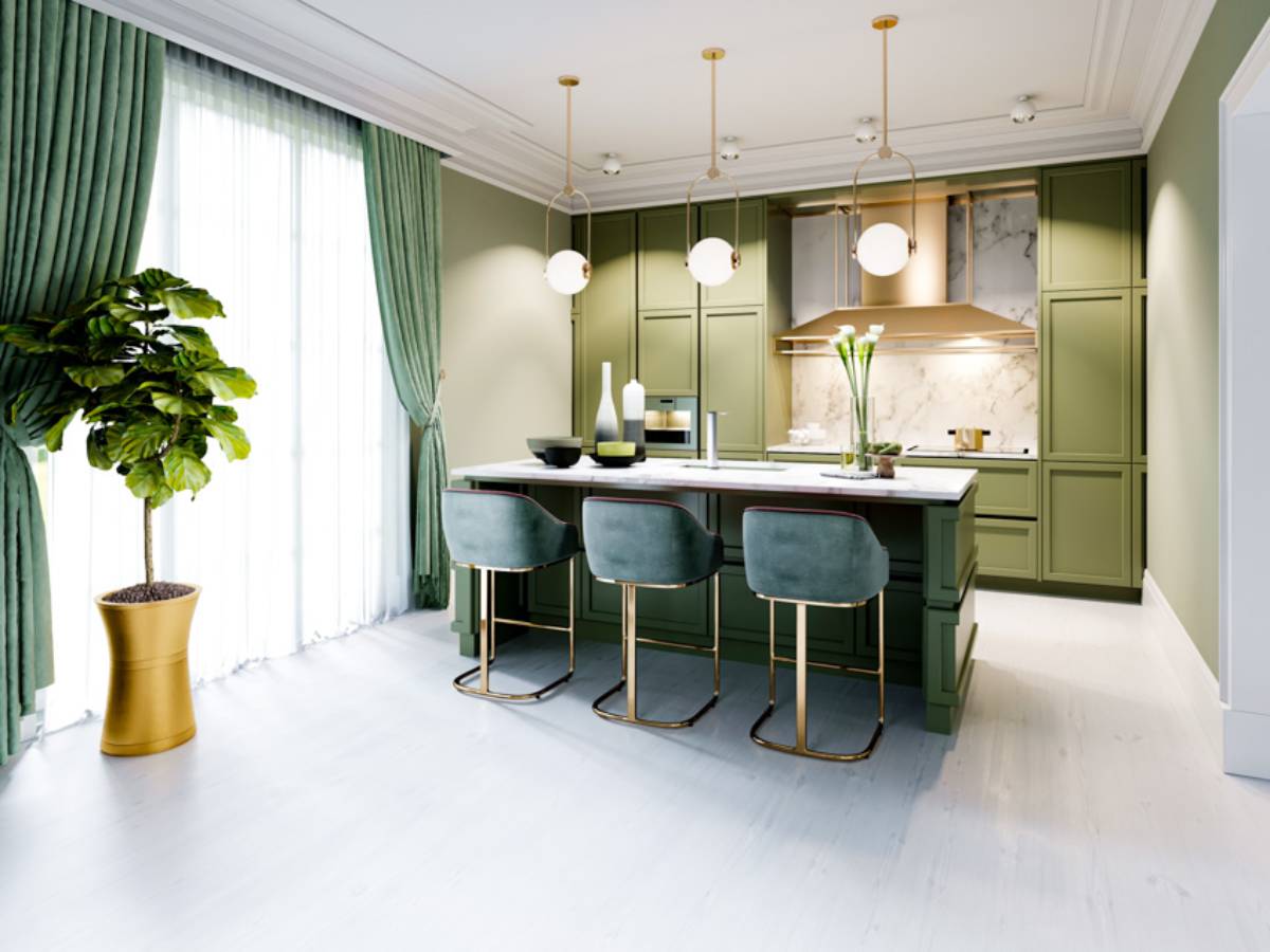 مزایای استفاده از رنگ سبز در دکوراسیون داخلی خانه چیست؟ | گروه پرده وراتی