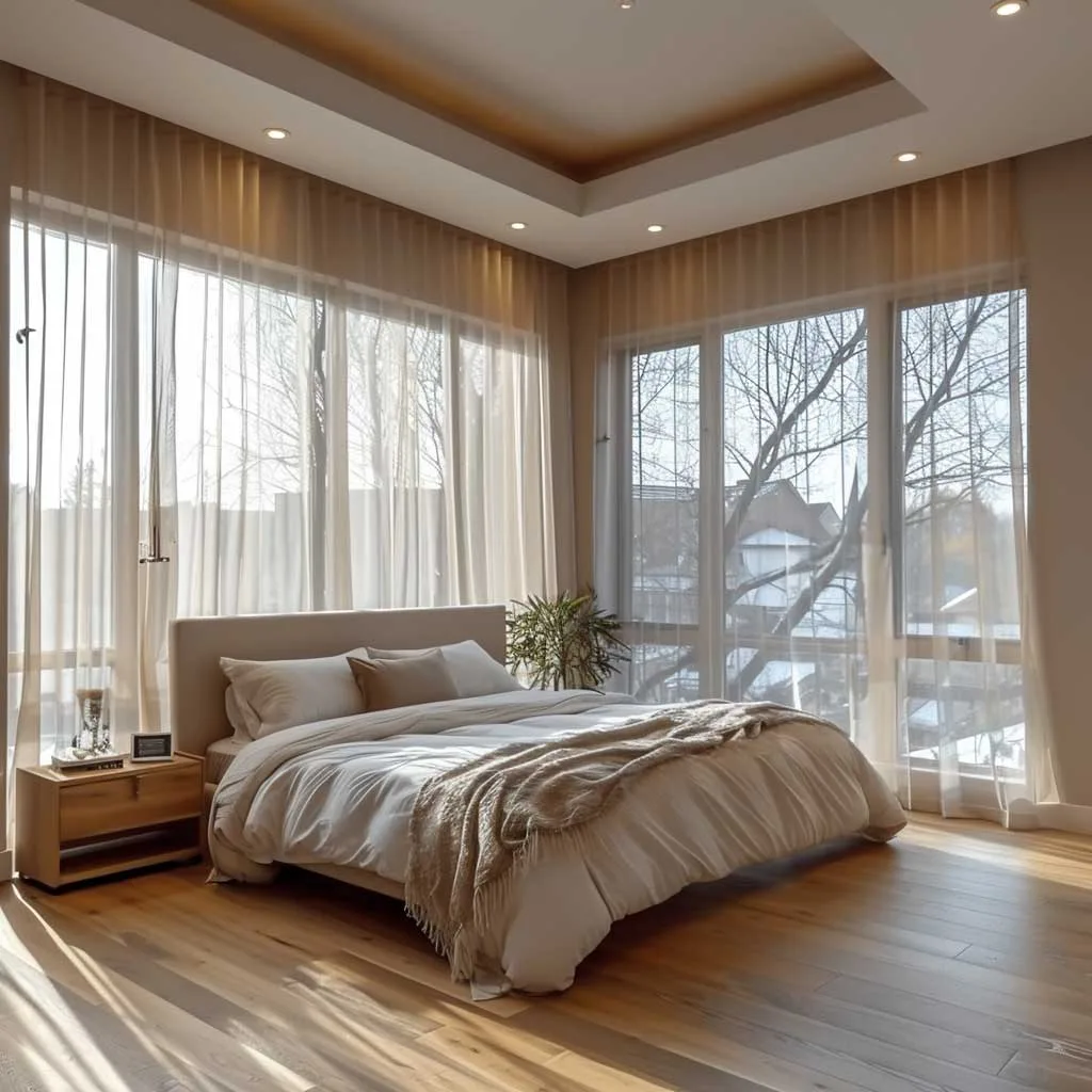 مدل پرده مینیمال حریر