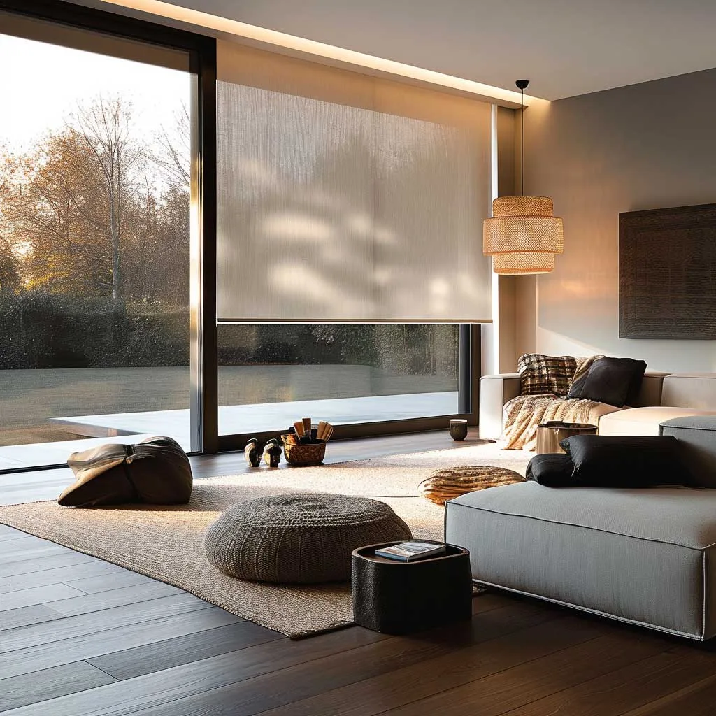 مدل پرده مینیمال در زراحی داخلی؛ پرده شید