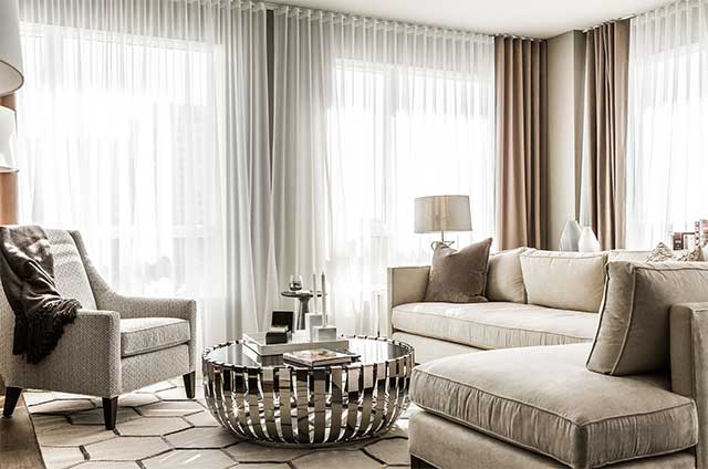 پرده هتلی شیک