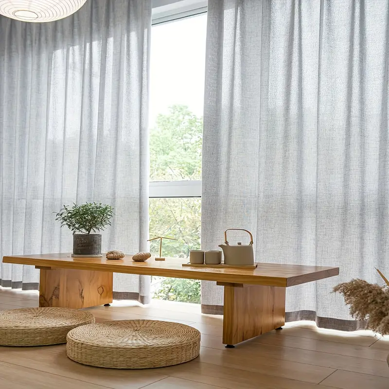 پرده مسکونی طوسی مینیمال برای پذیرایی و اتاق خواب