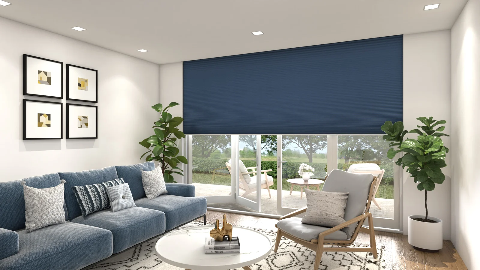 پرده هوشمند بلک اوت مسکونی